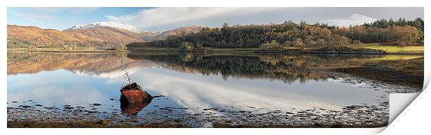  Loch Etive Panorama Print by Grant Glendinning