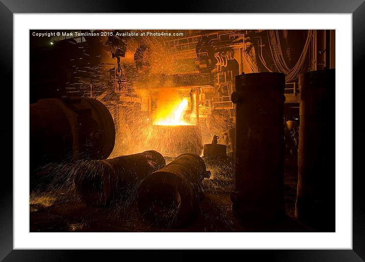  Tapping The Furnace Framed Mounted Print by Mark Tomlinson