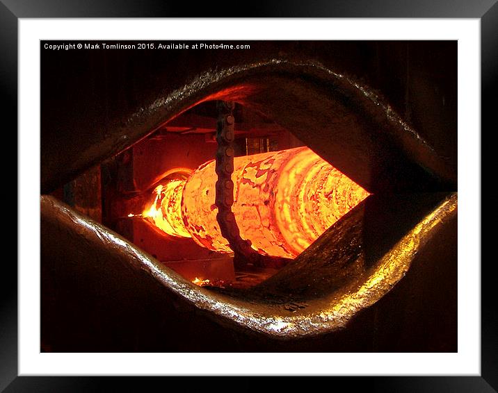  Eye Of The Forge Framed Mounted Print by Mark Tomlinson