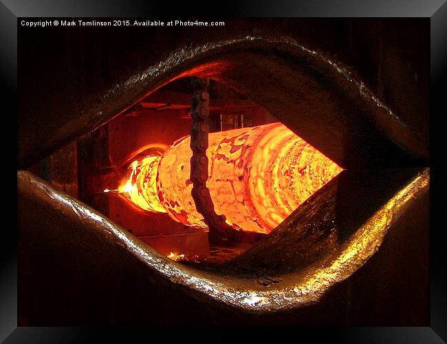  Eye Of The Forge Framed Print by Mark Tomlinson