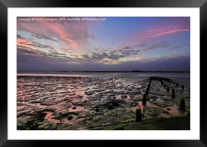  Another Jetty Lost To The Elements Framed Mounted Print by Marie Castagnoli