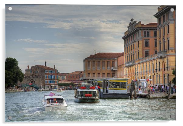 Venice, Italy. Acrylic by Ian Middleton