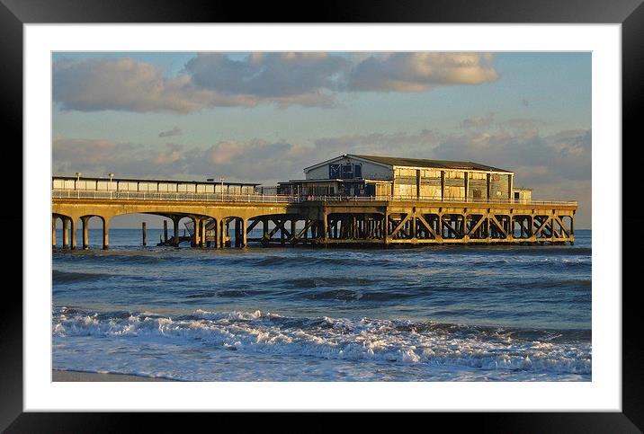 The Mermaid Theatre - Boscombe Pier  Framed Mounted Print by Mark Cummins