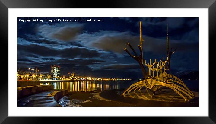  The Sun Voyager, Reykjavik, Icelend Framed Mounted Print by Tony Sharp LRPS CPAGB