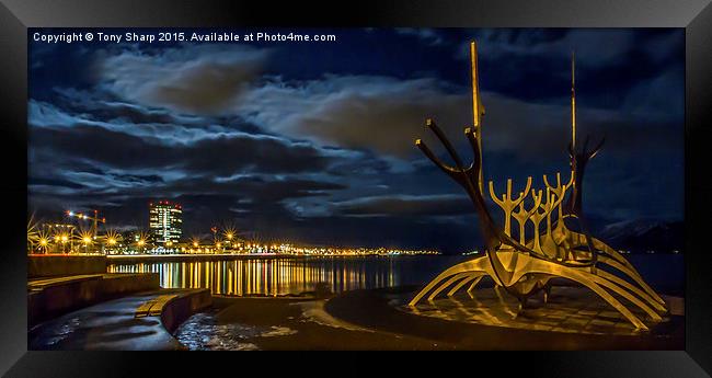  The Sun Voyager, Reykjavik, Icelend Framed Print by Tony Sharp LRPS CPAGB