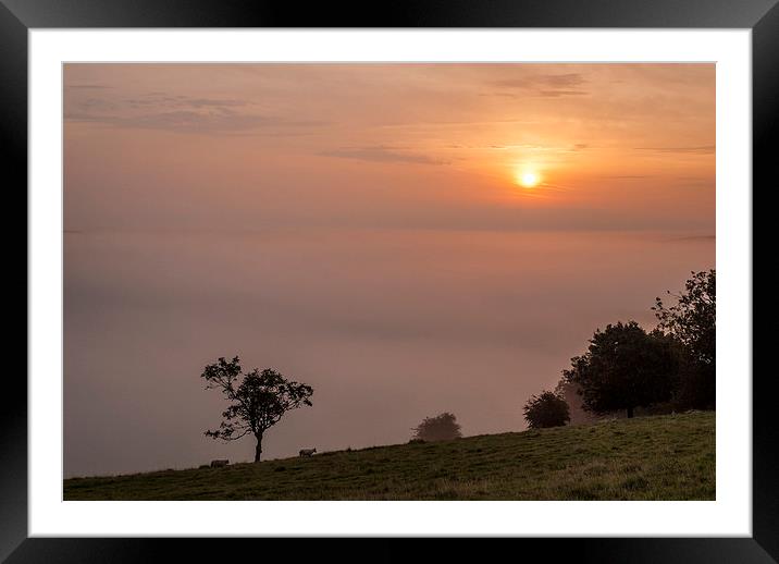 Above the Mist Framed Mounted Print by Malcolm McHugh