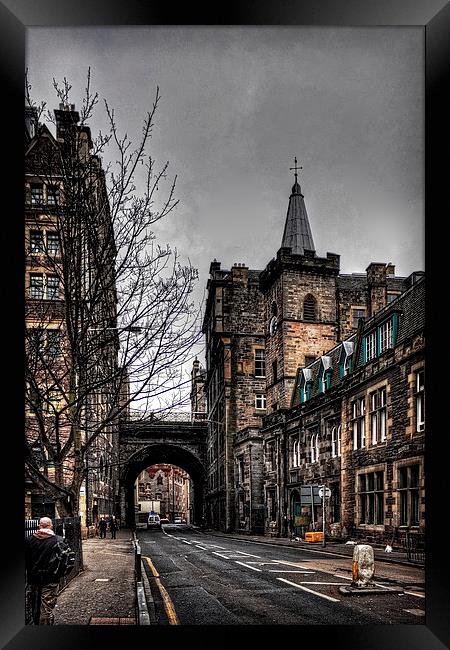The Cowgate Framed Print by Tom Gomez