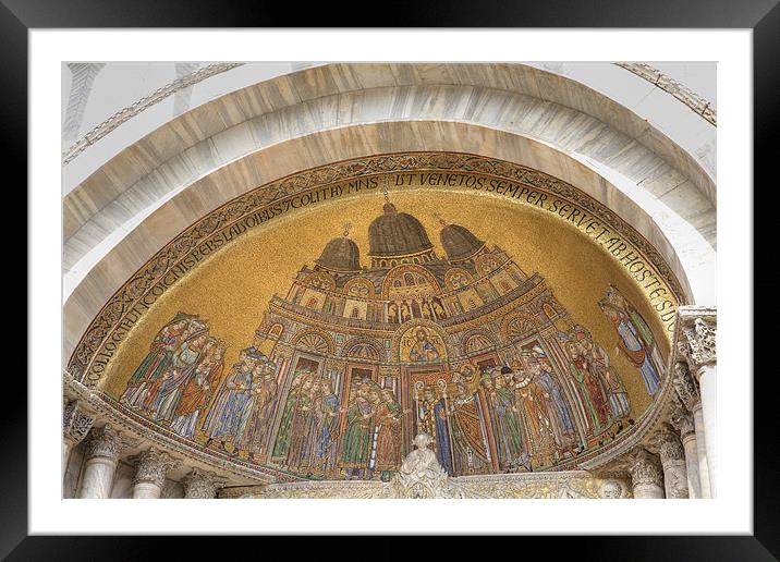 Saint Markos basilica, Venice, Italy. Framed Mounted Print by Ian Middleton