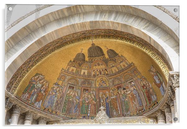 Saint Markos basilica, Venice, Italy. Acrylic by Ian Middleton