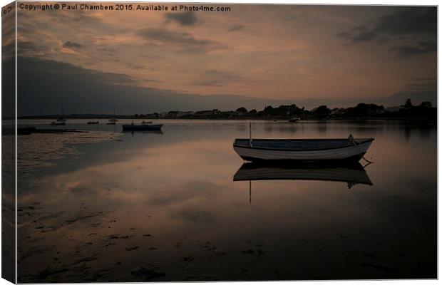  Christchuch Harbour Sunset Canvas Print by Paul Chambers