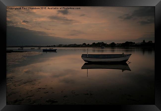 Christchuch Harbour Sunset Framed Print by Paul Chambers