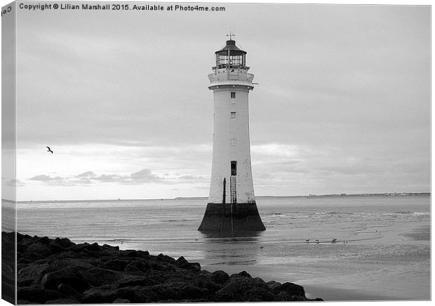  Perch Rock Lighthouse. Canvas Print by Lilian Marshall