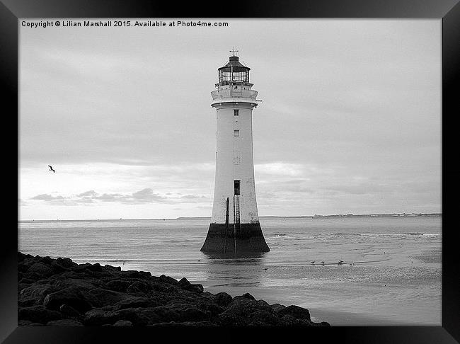  Perch Rock Lighthouse. Framed Print by Lilian Marshall