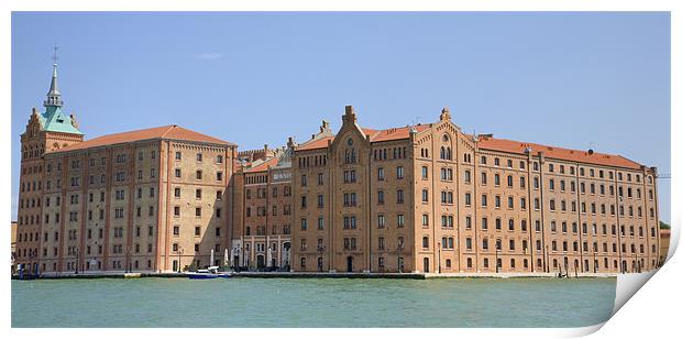 G Stucky Hilton Molino hotel in Venice, Italy. Print by Ian Middleton