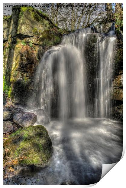  Lumsdale Waterfall Print by David Oxtaby  ARPS
