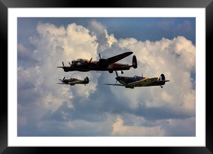 The BBMF Framed Mounted Print by J Biggadike