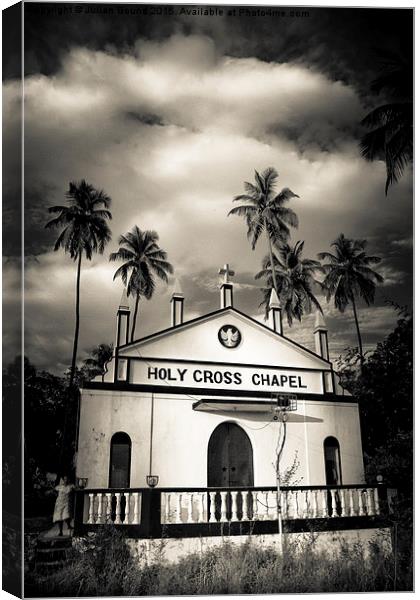 Holy Cross Chapel, Anjuna, Goa, India Canvas Print by Julian Bound