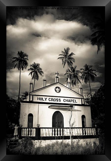 Holy Cross Chapel, Anjuna, Goa, India Framed Print by Julian Bound