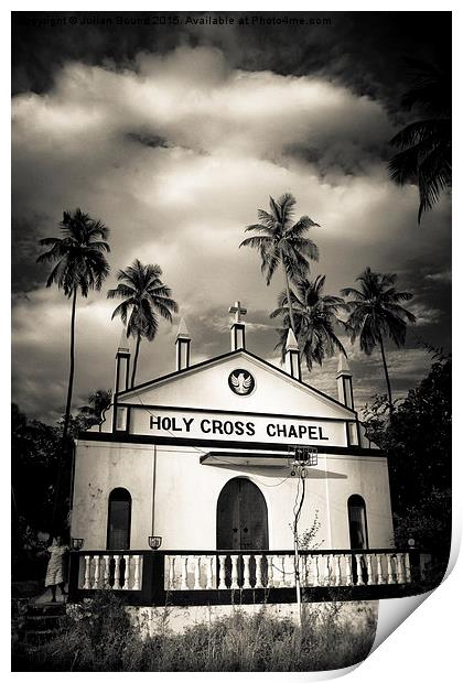 Holy Cross Chapel, Anjuna, Goa, India Print by Julian Bound