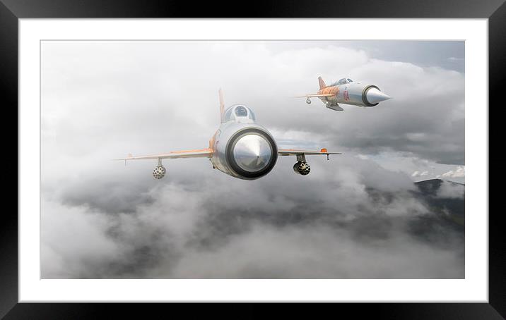  MIG 21, Combat Air Patrol Framed Mounted Print by Rob Lester
