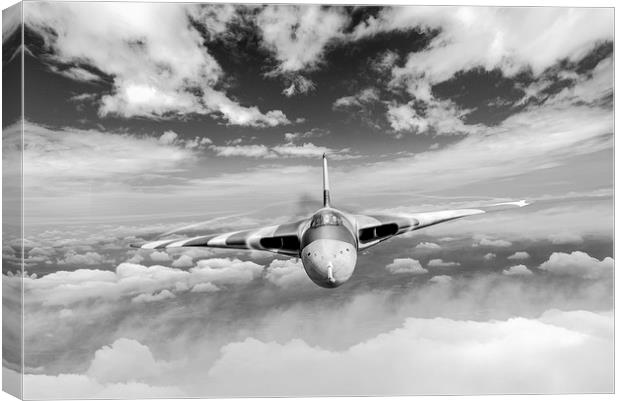 Cold War warrior climbing to mission altitude B&W  Canvas Print by Gary Eason