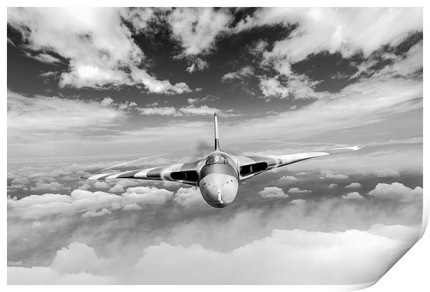 Cold War warrior climbing to mission altitude B&W  Print by Gary Eason