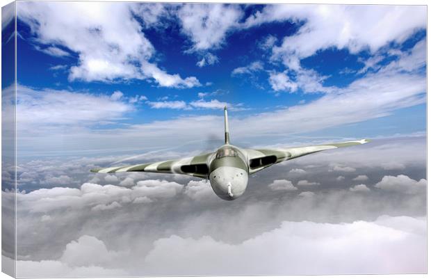 Cold War warrior climbing to mission altitude  Canvas Print by Gary Eason