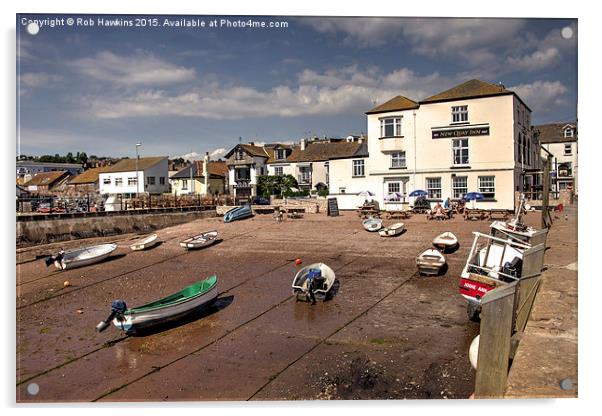  New Quay Inn  Acrylic by Rob Hawkins