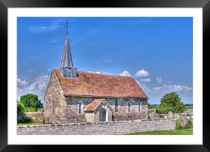 Greatham Church - Sussex Weald Framed Mounted Print by Malcolm McHugh