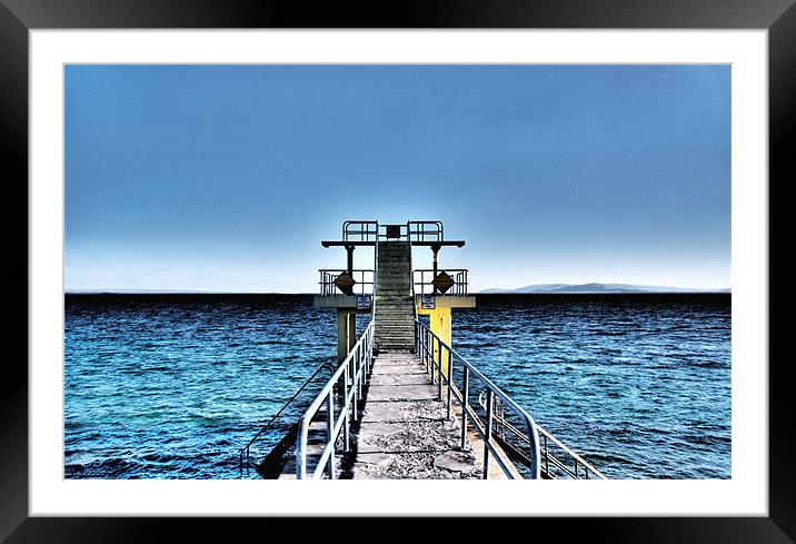 Salthill Diving Platform Framed Mounted Print by Andreas Hartmann