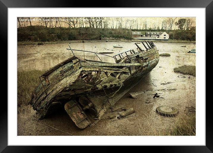  Fremington Boat  Framed Mounted Print by Rob Hawkins