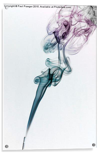  Wisp of colored smoke Acrylic by Paul Praeger