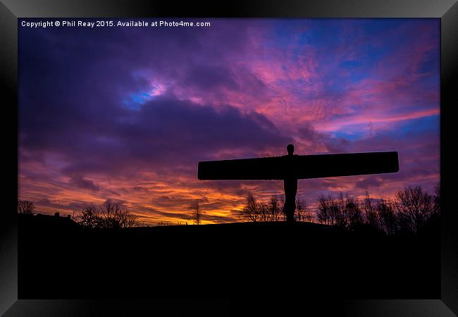  Sunrise at the Angel Framed Print by Phil Reay