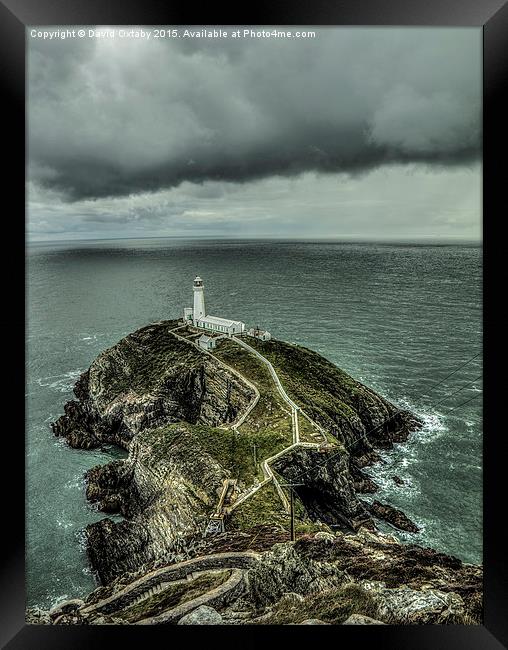  South Stack lighthouse, Anglesey Framed Print by David Oxtaby  ARPS
