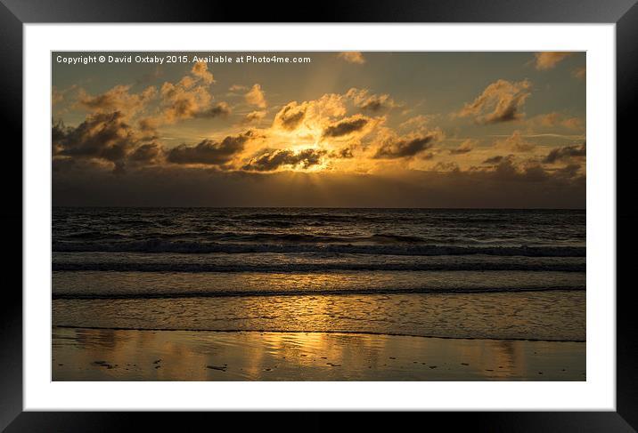  Sunset over Port Swtan Framed Mounted Print by David Oxtaby  ARPS