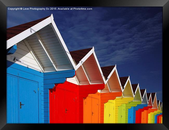 Beach Huts  Framed Print by Jack Byers