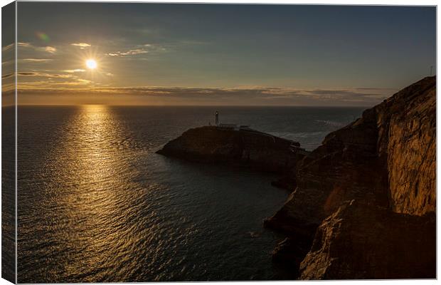 South Stack lighthouse Canvas Print by Thomas Schaeffer