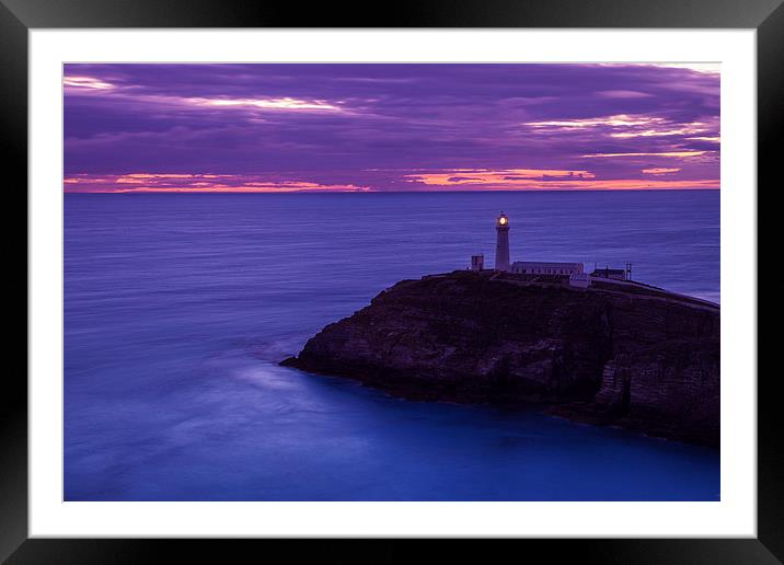 South Stack lighthouse Framed Mounted Print by Thomas Schaeffer