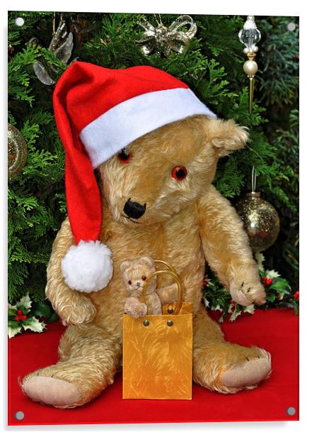  Christmas Bears Acrylic by Diana Mower