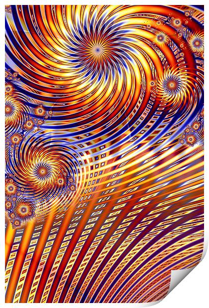 Pinwheel Abstract Print by John Edwards