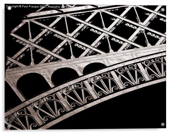  Eiffel Tower structure Acrylic by Paul Praeger
