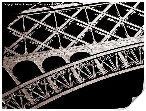  Eiffel Tower structure Print by Paul Praeger