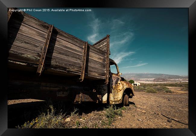  Old truck Framed Print by Phil Crean