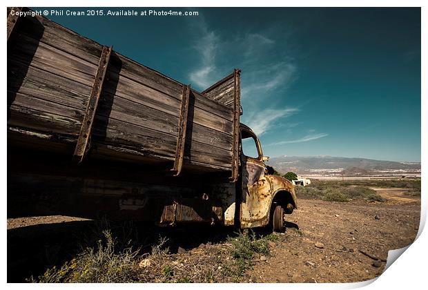  Old truck Print by Phil Crean
