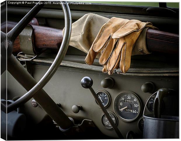  Jeep ready for action Canvas Print by Paul Praeger