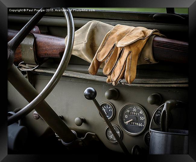  Jeep ready for action Framed Print by Paul Praeger