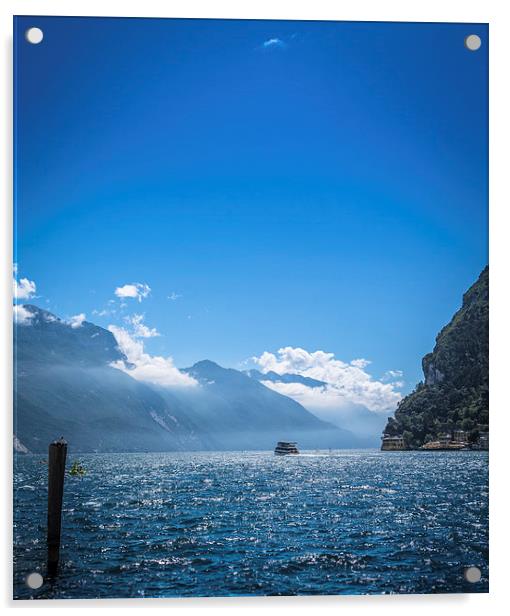  Lake Garda  Acrylic by Julian Bowdidge