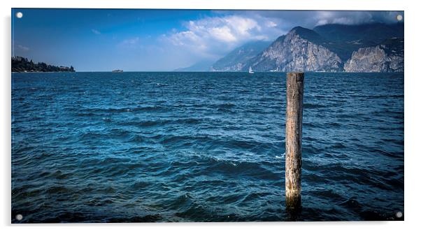 Holiday post from Lake Garda Acrylic by Julian Bowdidge