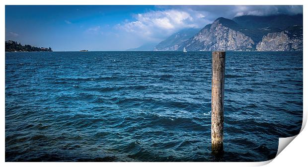 Holiday post from Lake Garda Print by Julian Bowdidge