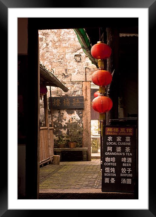 Local Chinese Cafe Framed Mounted Print by Jim Leach